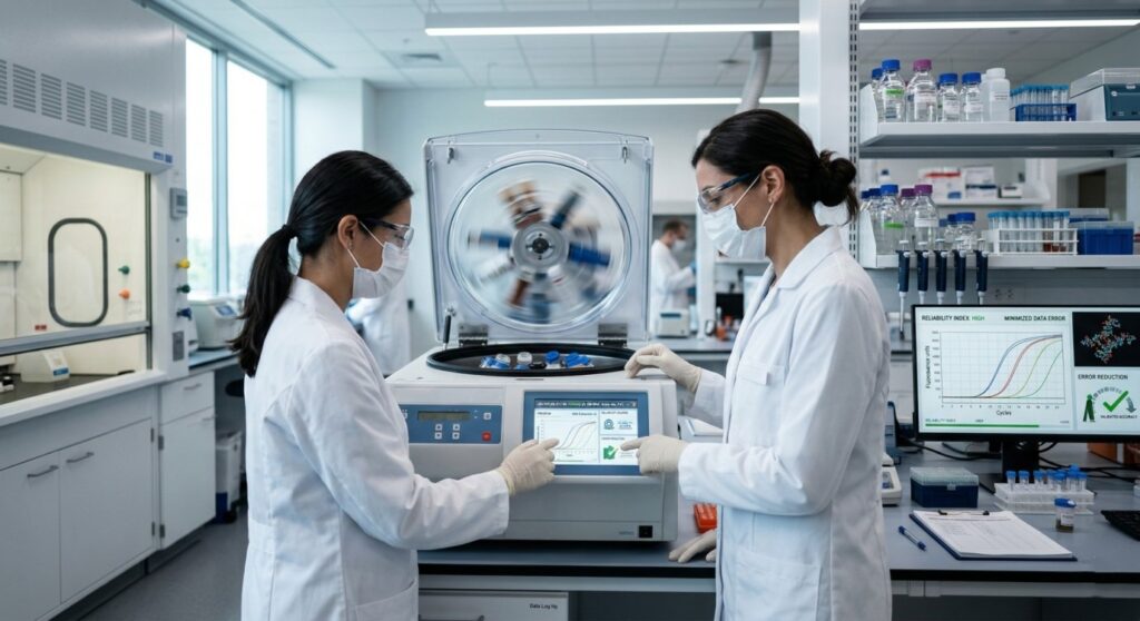 centrifuges in laboratory