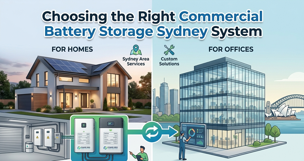 Choosing the Right Commercial Battery Storage Sydney System - Feauture Image