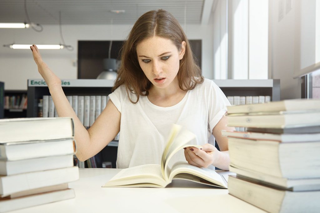 student studying and assignment help
