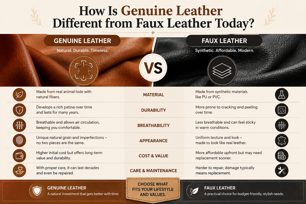 genuine leather

